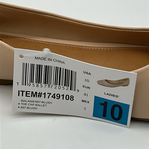 Dolce Vita Blush Nude Flats Size 10 | Patent Toe l Everyday Essential NWB - Picture 9 of 10